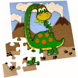 3D dětské puzzle - dinosauří rodinka