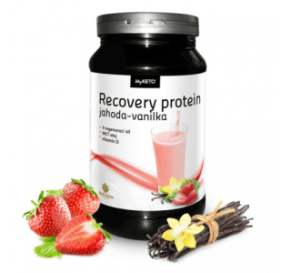 MyKETO MAXI Recovery Protein Gym&Body jahoda-vanilka 600g